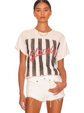 MadeWorn Blondie 1978 Tee in Vintage White EUC